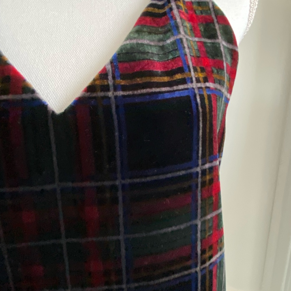 Loft Velvet Plaid Tank